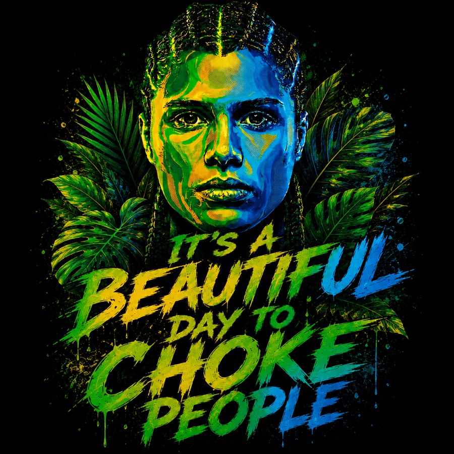 Amazon Warrior — Beautiful Day tee art